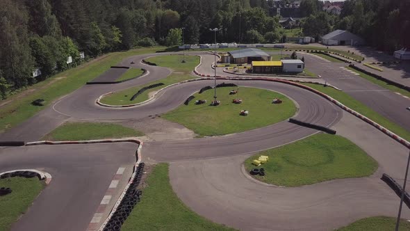 Karting racing track