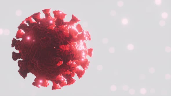 Microscopic View of a Infectious Virus SARSCoV2 Virus Cell alt