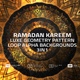 Ramadan Kareem Luxe Geometry Pattern Loop Alpha Backgrounds 3in1 - VideoHive Item for Sale