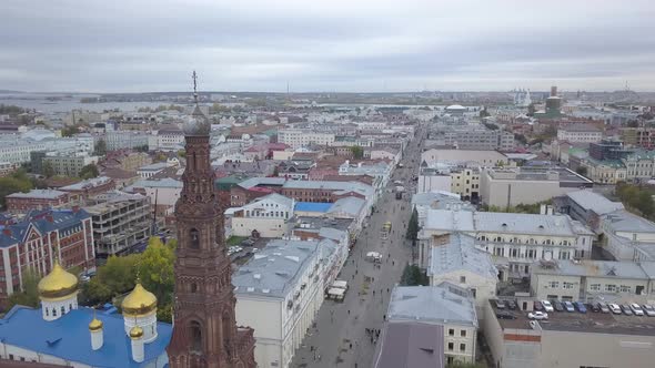 Bell tower on Bauman Street in Kazan