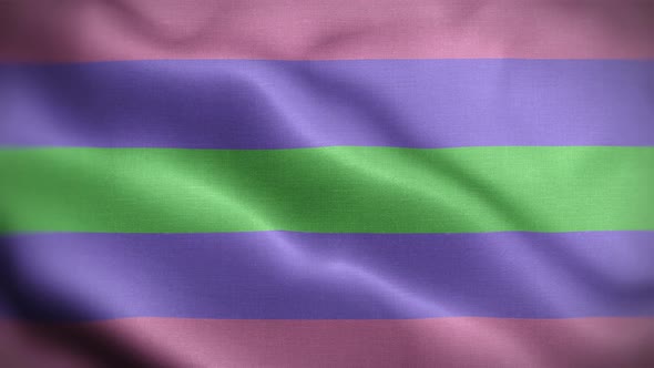 Trigender Flag Loop Background 4K