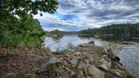 Time-lapse nature of the Czech Republic. Beautiful view