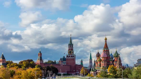 Moscow Kremlin And Saint Basil's Cathedral