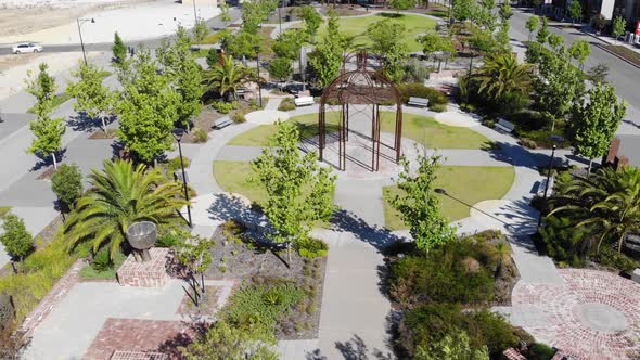 Aerial View of a Small Garden