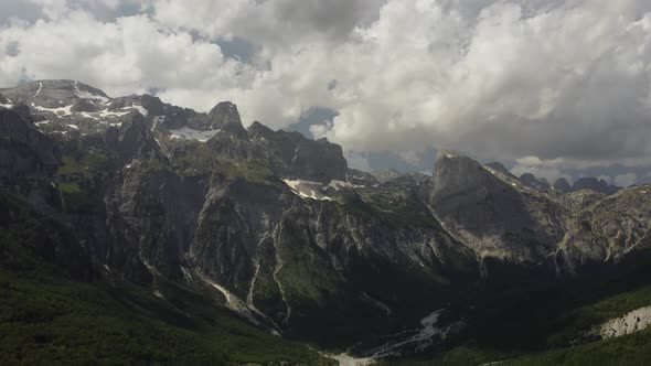 Beautiful Mountains in the Albanian Alps Theth National Park