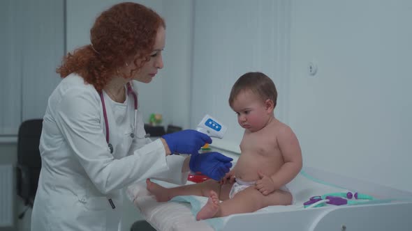 Little Girl at Doctor for Checkup