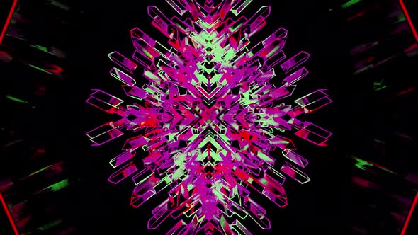 Vj Purple Loop Kaleidoscope With Background HD