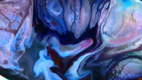 Abstract Colorful Sacral Liquid Waves Texture 91