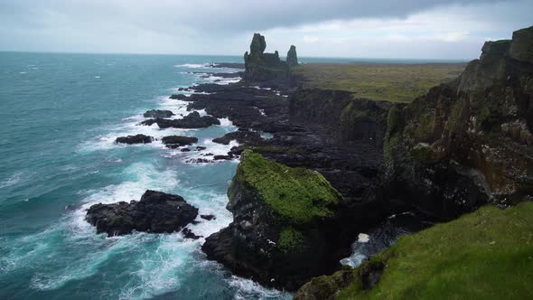 Londrangar in Snaefellsnes National Park Iceland