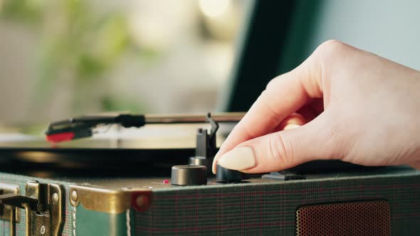 Vinyl Record Closeup