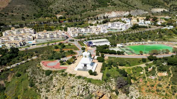 Aerial view of Benalmádena, Malaga, Spain.