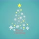 Moving snowflakes fold into the shape of a Christmas tree - VideoHive Item for Sale
