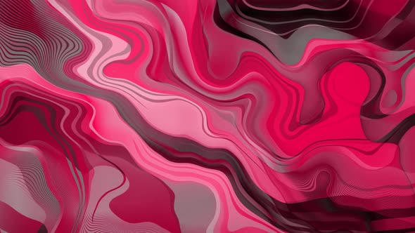 Pink Gray Clean Wave Motion Mable Liquid Animation