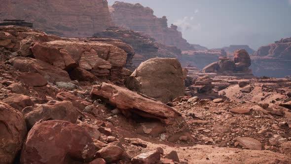 Golden Rocks in Grand Canyon