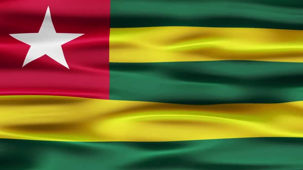 Togo Flag Waving
