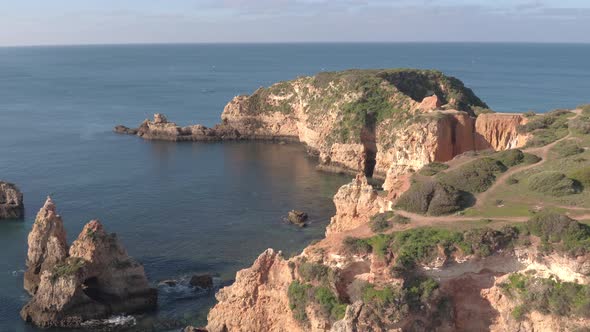 Aerial view of the Lagos ocean shore