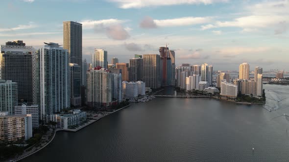 Miami Cityscape at Sunset