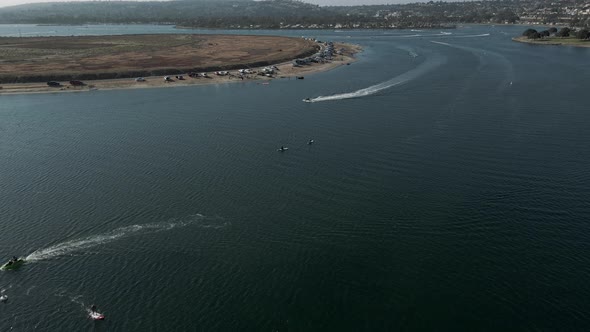 Mission Bay Drone View San Diego
