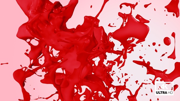 Red Paint Jet Stream Splash V2