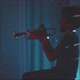 A trumpeter plays the trumpet in his apartment - VideoHive Item for Sale