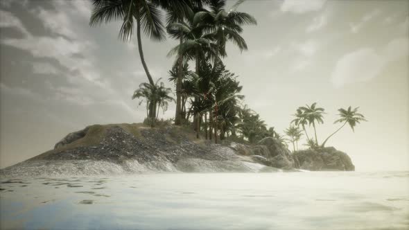 Soft Twilight of the Amazing Tropical Marine Beach alt