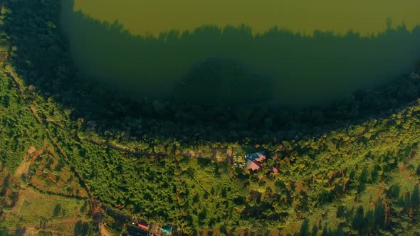 aerial view of the farms in Arusha town