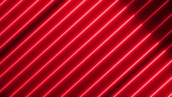 Futuristic trendy red color seamless neon light line technology motion background. Vd 634