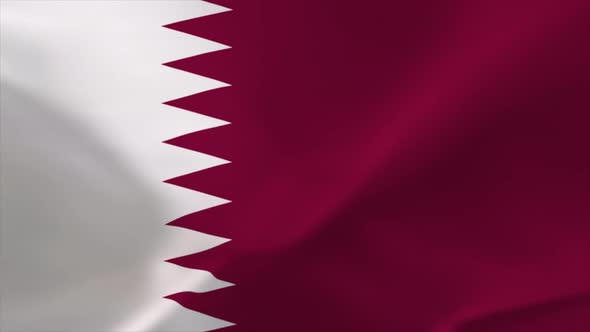 Qatar Waving Flag Animation 4K Moving Wallpaper Background