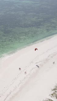 Beach on the Coast of Zanzibar Island Tanzania