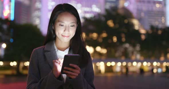 Asian business woman use of smart phone