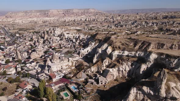 Cappadocia Landscape Aerial View. Turkey. Goreme National Park