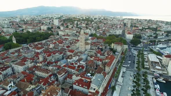 Historical city Split in Croatia.Balkans