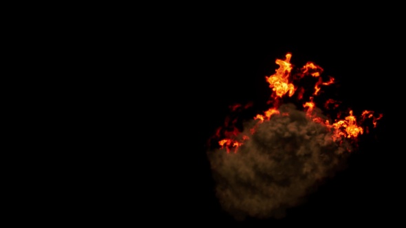 Inferno burst red fire flame at the bottom and right of the screen alt