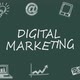 Digital Marketing Concept  Chalk Board Animation - VideoHive Item for Sale