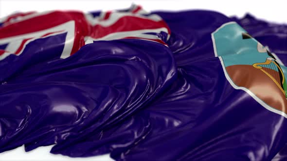 Montserrat Flag On A White Chalkboard  alt