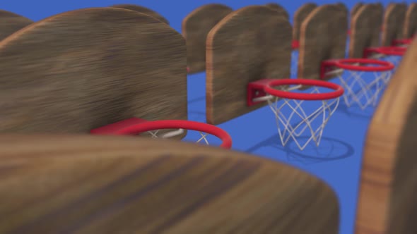 Multiple Basketball Hoops In A Row Hd