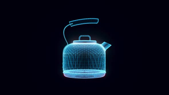 portable electric kettle hologram Rotating Hd