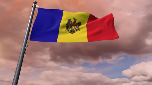 Moldova Flag 4K