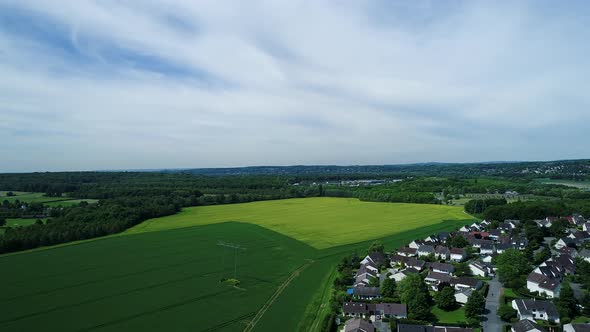 French Vexin Regional Natural Park seen from the sky