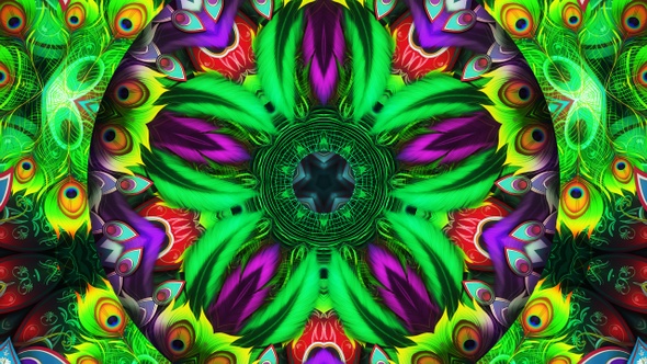 Peacock Kaleidoscope