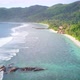 Beach at Seychelles aerial view - VideoHive Item for Sale