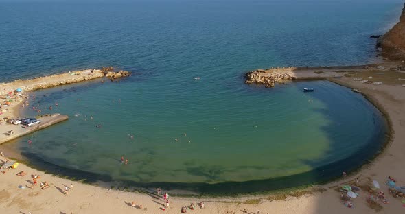 Aerial View of Bolata Beach