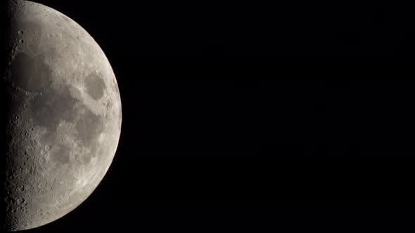 Moon  UHD Close-up. Planet Satellite.