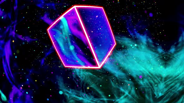 Abstract Cube in a Cosmic Nebula