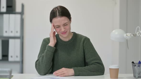 Young Woman Having Headache