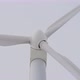 Large wind turbines with blades in field wind park slow motion - VideoHive Item for Sale