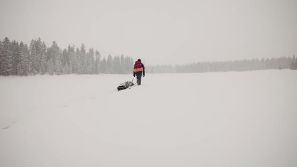 Crazy Snow Storm, exploring the wilderness in white out conditions