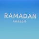 3d text ramadan kareem in blue gradient background for promotion, flyer design and etc.4k video - VideoHive Item for Sale