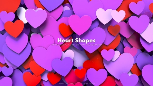 Hearts Shapes Motion 36