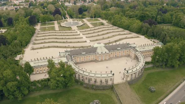 Aerial View of Sanssouci Palace